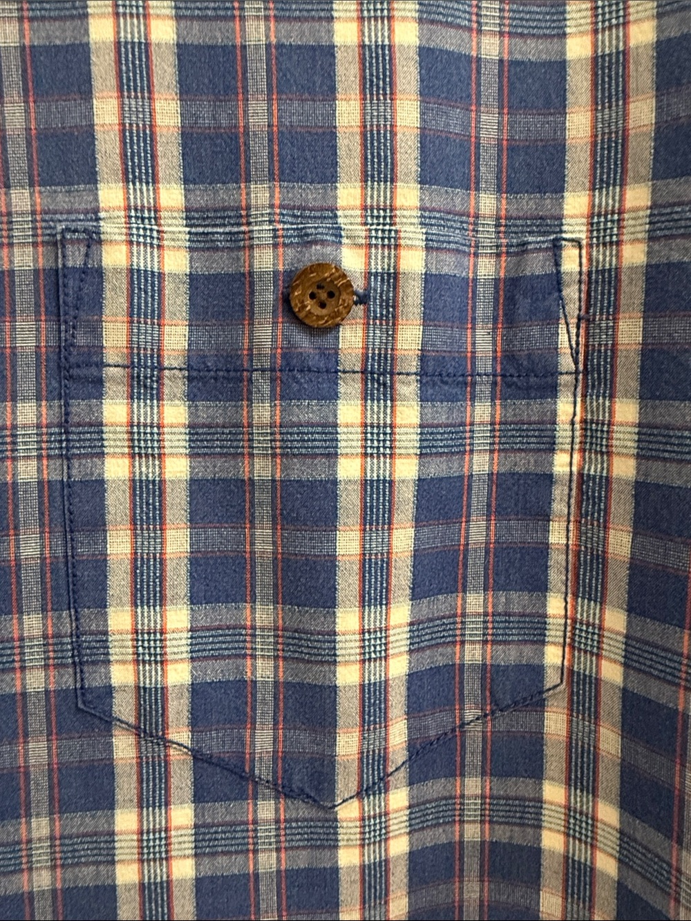 Tommy Bahama Navy and Blue Plaid Silk-Blend Shirt - Picture 5 of 5